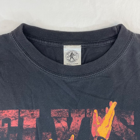 Elvis Presley Signature Product Graphic T-Shirt Black Unisex - Picture 6 of 13